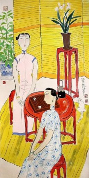 中国 Painting - 胡永凱中国人女性6